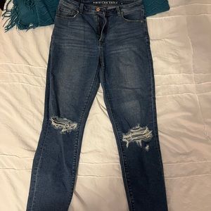 American Eagle Ripped Mom Jeans